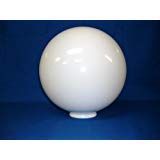 12 inch White Acrylic Plastic Light Round Pole Post Globe Lamp Fixture C