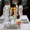 Silver Plated Candlesticks - 2 Pack Set - Pair of 5 Inch Ornate Candle Holders with Round Base and Floral Design view 4