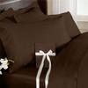 1000 Thread Count Three (3) Piece King Size Chocolate Solid Duvet Cover Set, 100% Egyptian Cotton, Premium Hotel Quality view 1
