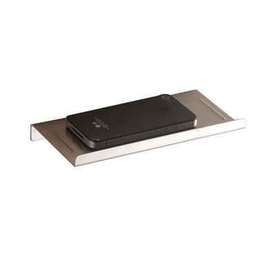 Aothpher Wall Mounted Stainless Steel Bathroom Toilet Phone Holder Shelf,Chrome Mirror Polished and Anti-Slip Style