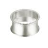 Derker Set of 6 Beaded Round Napkin Rings for for Wedding, Party, Holiday, Dinner (6pcs Silver) view 3