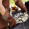 Outset 76225 Cast Iron Oyster Grill Pan, 12 Cavities, Black view 3