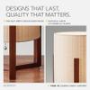 Adesso Quinn Table Lantern - Walnut Birch Wood & Natural Linen Shade  Perfect Nightstand, End Table, and Desk Lamp view 4