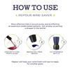 Repour Wine Saver - Wine Preserver and Stopper - Removes Harmful Oxygen from your Wine Simply and Effectively - Indigo Blue 4 Pack view 3