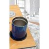 WiseLift Table  360 Swivel  Up to 45 Tilt  Height Adjustable  Built-in Cup Holder and 3 USB Charging Ports (Wood) view 2