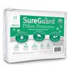 Set of 2 Standard Size SureGuard Pillow Protectors - 100% Waterproof, Bed Bug Proof, Hypoallergenic - Premium Zippered Cotton Covers - Smooth view 1
