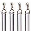 36" Heavy Duty Clear Acrylic Drapery Baton Curtain Wands 1/2" Thick with Stainless Steel Snap Hooks (4-Pack) view 1