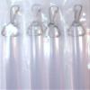 36" Heavy Duty Clear Acrylic Drapery Baton Curtain Wands 1/2" Thick with Stainless Steel Snap Hooks (4-Pack) view 2