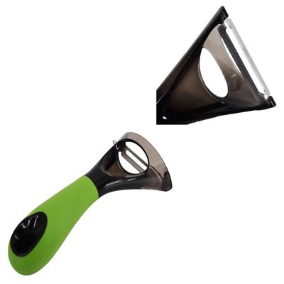 70708 Uniware Professional Non-stick Kitchen Gadgets with Weighted Handle and Integrated Tool Rests (Y Peeler, Green)