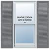 Exterior Solutions Standard Louver Exterior Vinyl Shutter, Paintable (Pair), 15 Inch x 59 Inch view 1