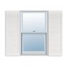 Exterior Solutions Standard Louver Exterior Vinyl Shutter, Paintable (Pair), 15 Inch x 71 Inch view 1
