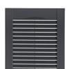 Exterior Solutions Standard Louver Exterior Vinyl Window Shutters, Dark Gray (Pair), 15 Inch x 55 Inch view 2
