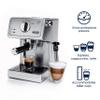 De'Longhi 15 Bar Pump Espresso Machine with Advanced Cappuccino System, Compact Stainless Steel Espresso Maker with Premium Milk Frother for Lattes, Single & Double Espresso, Tamper Included view 2