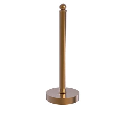Allied Brass Contemporary Counter Top Kitchen Paper Towel Holder, Brushed Bronze