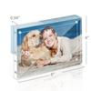 TWING Acrylic Frame 4x6,Magnet Double Sided Picture Frame,12 + 12MM Plexiglass Clear Picture Frames Desktop Acrylic Photo Frame 6 by 4,Gifts Ideal view 3