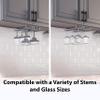 Deco Brothers 2PK Single Rail Wine Glass Stemware Rack Holder, Chrome view 3