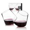 Viski Rolling Crystal Wine Glasses, Modern Wine Tumblers, Elegant Drinking Glasses for Red and White Wines, Wedding Gifts, Holiday Celebration, Birthday Party, Home Bar, Glassware Set of 2, 12 oz view 1