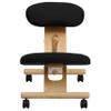 My Friendly Office MFO Mobile Wooden Ergonomic Kneeling Chair in Black Fabric view 4