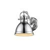 Golden Lighting 3602-BA1 CH Duncan Bath Vanity, 8.25"L x 6.5"W x 8.5"H, Chrome with a Chrome Shade- Bathroom Light Fixtures, Bathroom Vanity Light, Vanity Lights for bathroom view 2