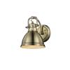 Golden Lighting 3602-BA1 RBZ Duncan Bath Fixture, 1 Light, Rubbed Bronze view 4