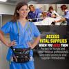 Nursingtools Kangapak Nurse Fanny Pack Multi Compartment Waist Organizer Tool Bag for Students, Practitioners & Medical Professionals (Seal Gray) view 4