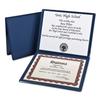Oxford 44212 Diploma Cover, 12 1/2 x 10 1/2, Navy view 1