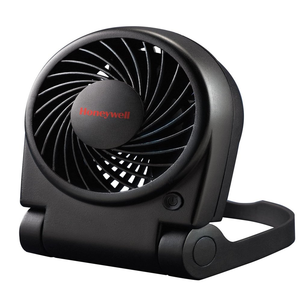 Honeywell HTF090B Turbo On-the-Go Personal Fan, Black  Small Portable Fan for Travel