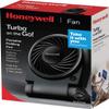 Honeywell HTF090B Turbo On-the-Go Personal Fan, Black  Small Portable Fan for Travel view 2