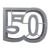 Number 50 Cookie Cutter 3.75 Inch - Hand Made in the USA (Colors May Vary) - CookieCutterCom view 1