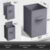 Sorbus Storage Cubes - 11 Inch Foldable Fabric Baskets for Organizing Pantry, Closet, Shelf, Cubby - 6 Grey Collapsible Cloth Storage Bins with Handle for Home, Bedroom view 3