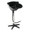 JungleA Salon Basin for washing hair drain portable deep bowl basin shampoo sink height adjustable black view 1