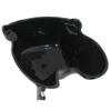 JungleA Salon Basin for washing hair drain portable deep bowl basin shampoo sink height adjustable black view 4