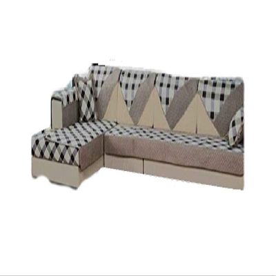 Ofit Soft Brush Microfiber Quilted Sectional Sofa Throw Pads Furniture Protector Sold by Piece Rather Than Set (Brown-Diamond, 35x62)