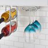 Rev-A-Shelf 11" Quad Under Cabinet Wine Glass Rack Storage Shelf, Kitchen Cabinet Organizer, Home Bar Stemware Display Holder Satin Nickel, 3450-11SN view 3