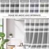 Madison Park Shower Curtain Waffle Weave Striped Pieced Design Fabric Shower Curtains for Bathroom with 3M Scotchgard Moisture Management Premium Spa Quality Modern Standard 72"x72" Grey view 4