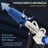 FIRSTINFO A18569US Adjustable Air Flow | Two-Way Taiwan Air Blow Gun with Higher Flow Nozzle | TPR Anti-slip Handle view 2