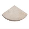 Tenedos 9x9 Round Edge Crema Marfil Premium Corner Shower Shelf Bathroom Piece Both Sides Polished view 1