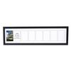 Creative Picture Frames 8 Opening Glass Face Black Picture Frame To Hold 5 By 7 Inch Photographs Including 10X40-Inch White Mat Collage view 1