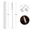 ALINK Glass Boba Straws, 14 mm x 9 inch Reusable Jumbo Clear Bubble Tea Straws for Smoothie, Tapioca Poping Pearls, Shakes, Pack 2 with Cleaning Brush and Case view 2