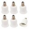 E-Simpo 15pcs E12 to E26/e27 Adapter Candelabra Base E12 to E26/e27 Standard Lamp Base Converter, Converts Chandelier Socket (E12) to Medium Socket (E26/e27) (15) view 1