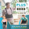 BraceAbility Work Back Brace - Industrial Lower Back Pain Protection Belt for Men and Women in Construction, Moving, Warehouse Jobs - Removable Suspender Shoulder Straps for Heavy Lifting Safety (XL) view 3