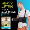 BraceAbility Work Back Brace - Removable Suspender Shoulder Straps for Heavy Lifting Safety - Industrial Lower Back Pain Protection Belt for Men and Women in Construction, Mover, Warehouse Jobs (2XL) view 4
