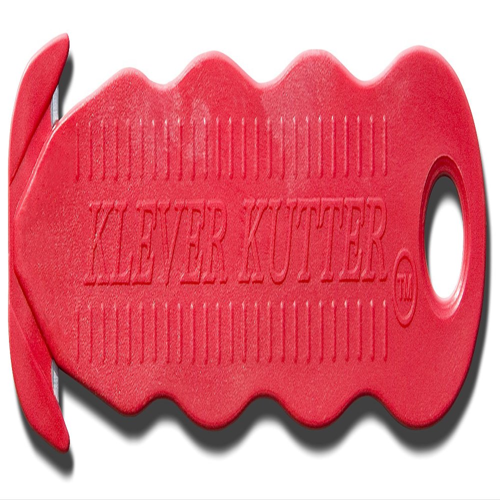 Klever Kutter Box Safety Cutter, Red, 100 Piece