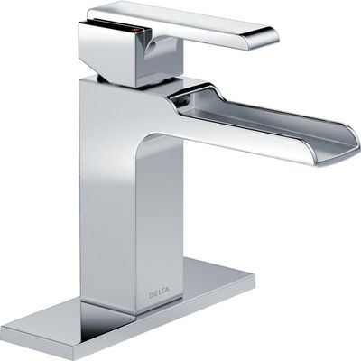 Ara Single Hole Single Handle Waterfall Faucet Finish: Chrome