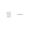 Smedbo O349 Porcelain Container Tumbler, White view 2