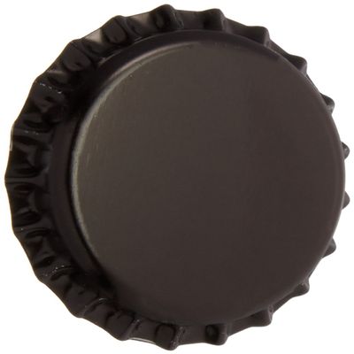 144 Oxygen Absorbing Beer Bottle Caps, 26mm US Standard size Pry-off Black Crown Caps for Homebrew, PVC Free Caps for Beer Bottles