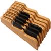 YBM Home in Drawer Bamboo Kitchen Knife Storage Block, Knife Organizer and Holder 317 view 1