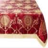 Violet Linen Prestige Damask Design Tablecloth Burgundy 52" by 70" Oblong/Rectangle view 1