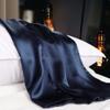 uxcell 1 Pack 100% Charmeuse Pure Silk Pillowcase for Hair and Skin, 350TC 19 Momme Soft Breathable Pillow Case with Hidden Zipper, Royal Blue Silk Pillowcase Travel (14x20inch) view 3