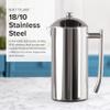 Frieling Double-Walled Stainless Steel French Press Coffee Maker - 36 oz Polished & Insulated Press Pot - Stainless Steel Coffee Maker view 4